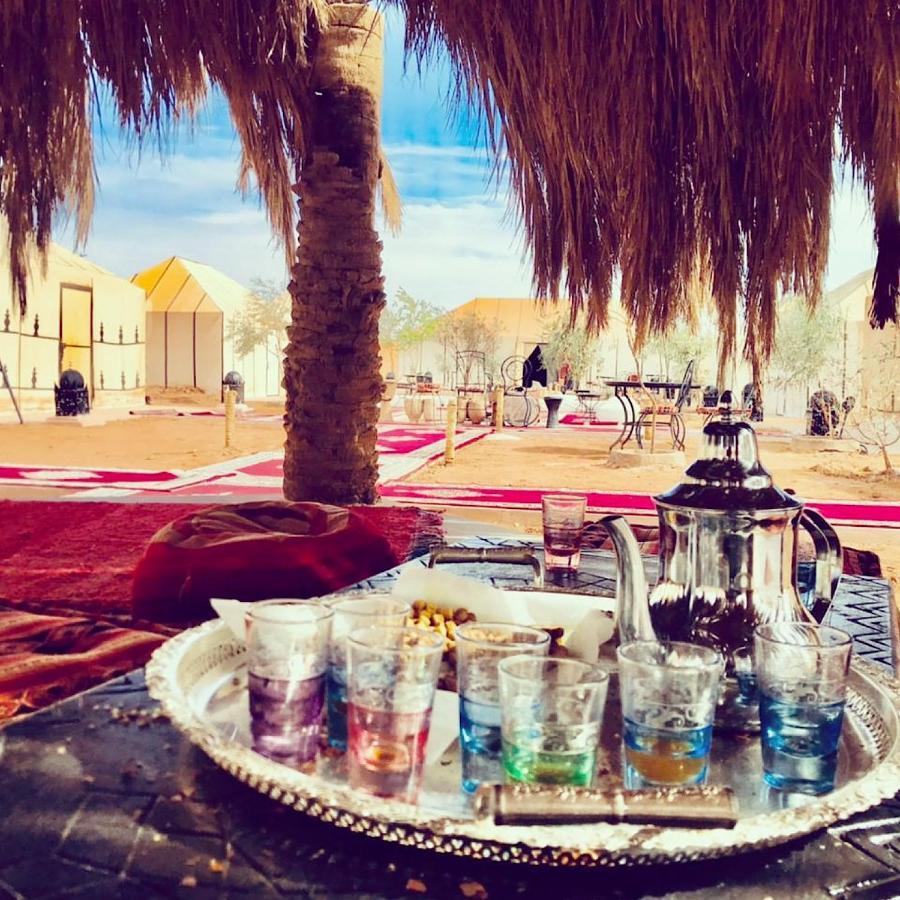 Sahara camel trek camp Hotel Merzouga Bagian luar foto
