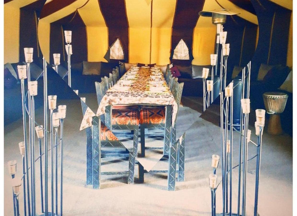 Sahara camel trek camp Hotel Merzouga Bagian luar foto